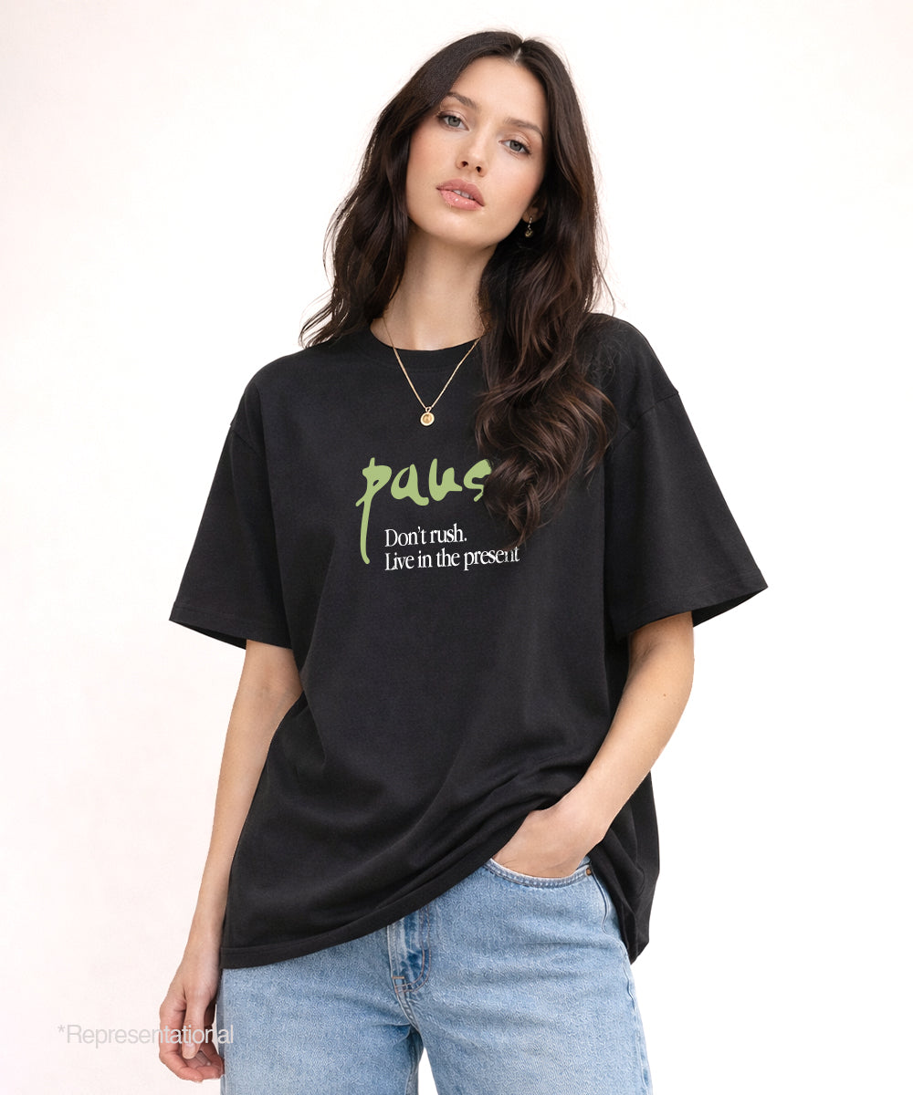 Pause PRINTED T-SHIRT -Women