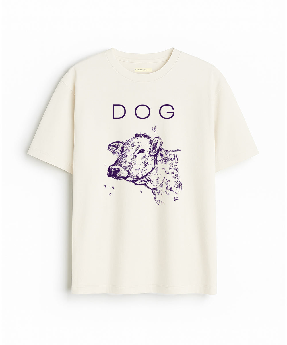 Relaxed Fit Printed T-Shirt (DOG)