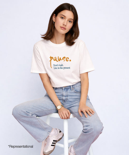 Pause PRINTED T-SHIRT -Women