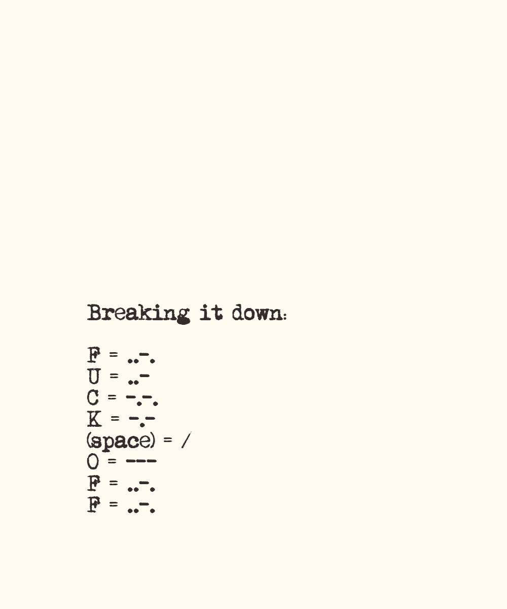 F OFF PRINTED T-SHIRT