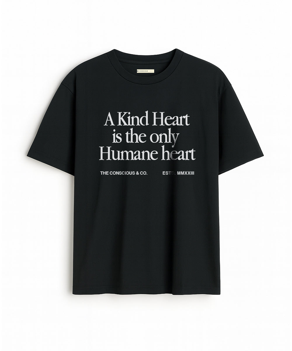 KIND HEART PRINTED T-SHIRT
