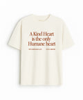 KIND HEART PRINTED T-SHIRT - WHITE -Men