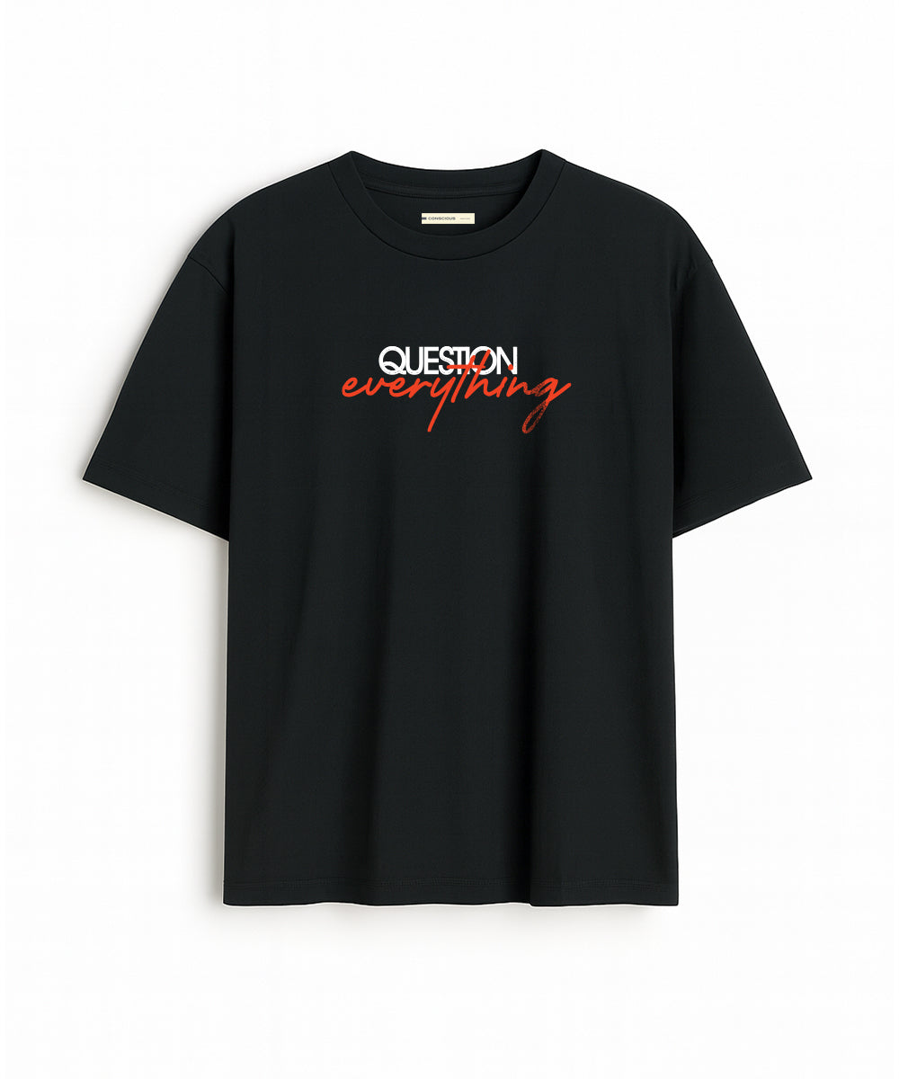 QUESTION RELAXED FIT PRINTED T-SHIRT