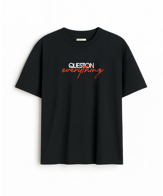 QUESTION RELAXED FIT PRINTED T-SHIRT