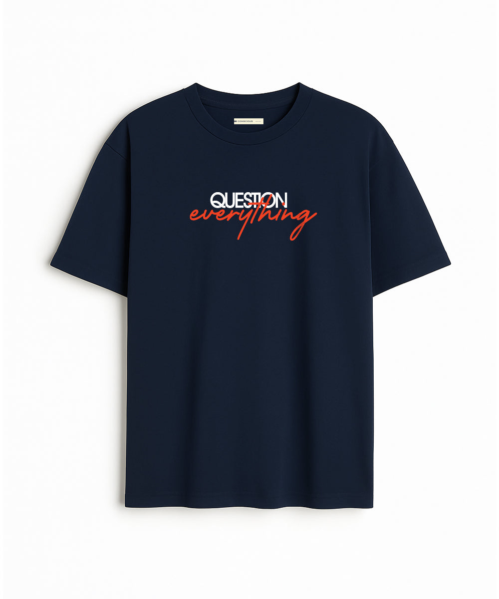QUESTION RELAXED FIT PRINTED T-SHIRT